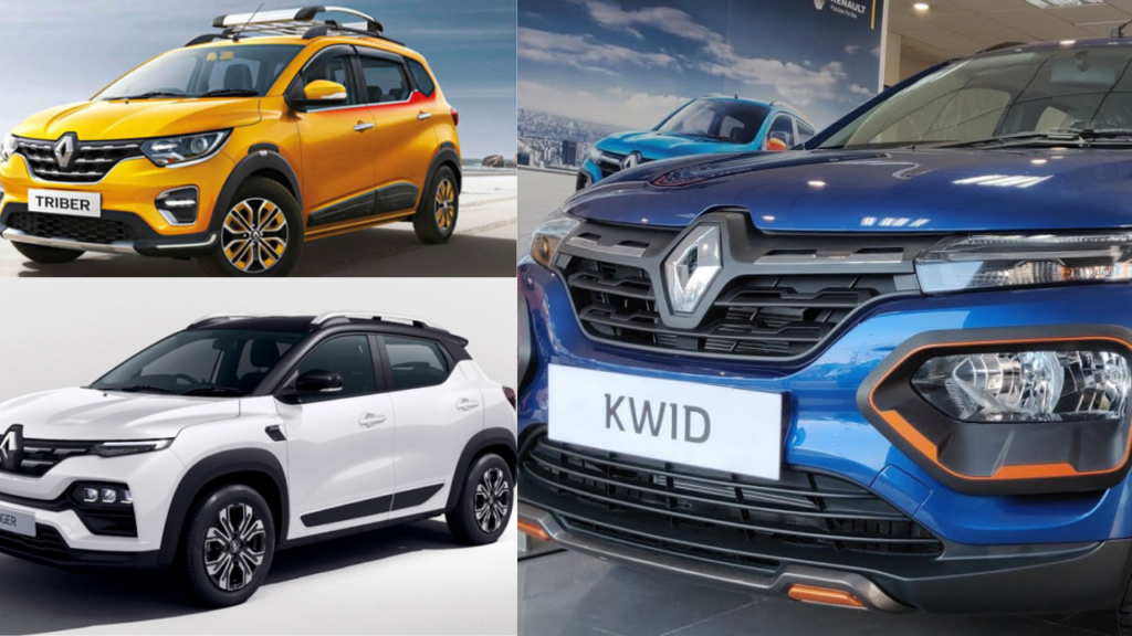 Renault Kwid, Kiger and Triber