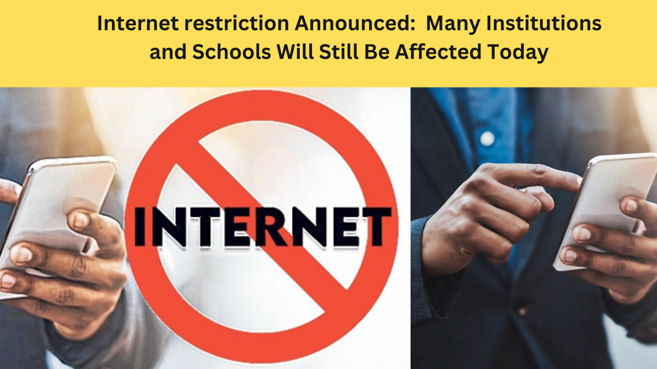 Internet restriction Announced