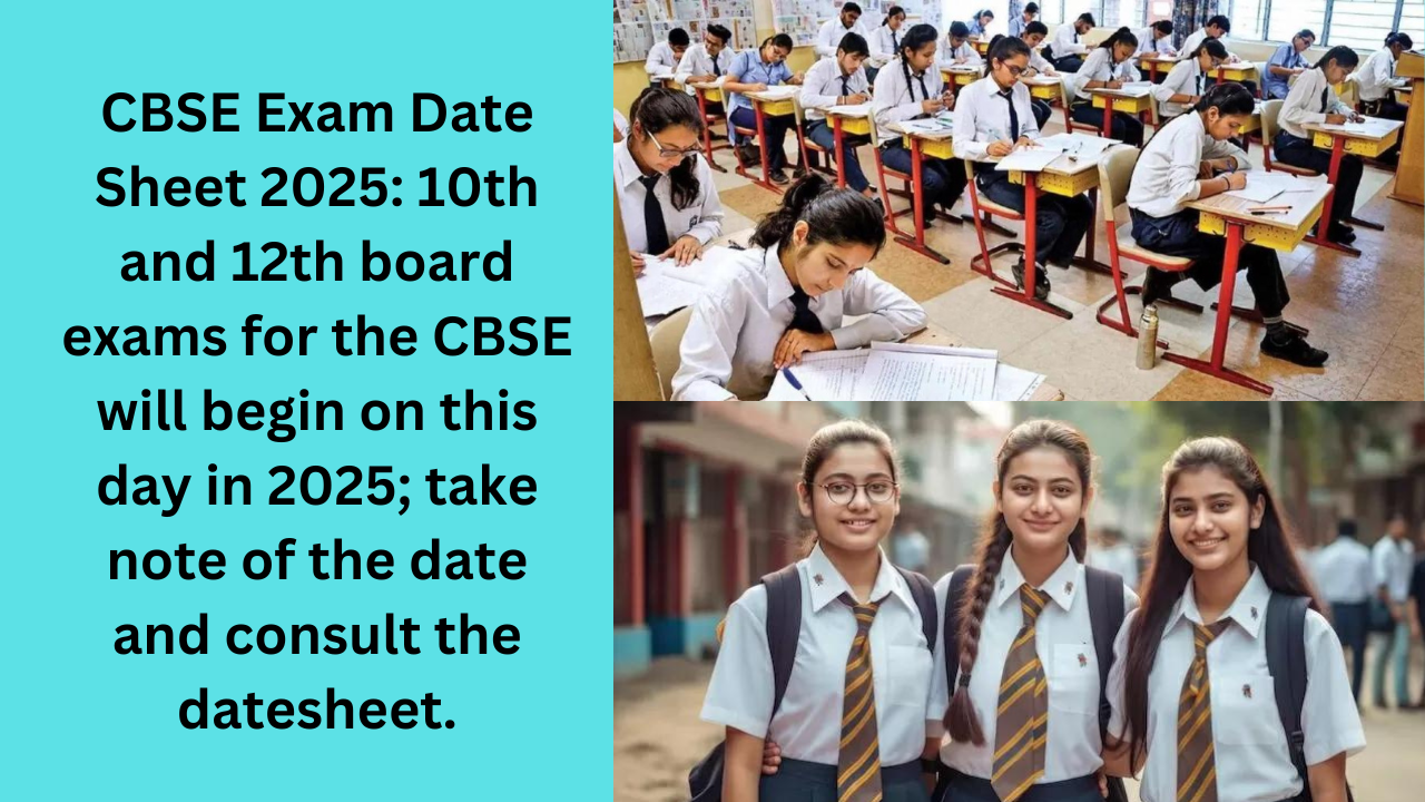 CBSE Exam Date Sheet 2025