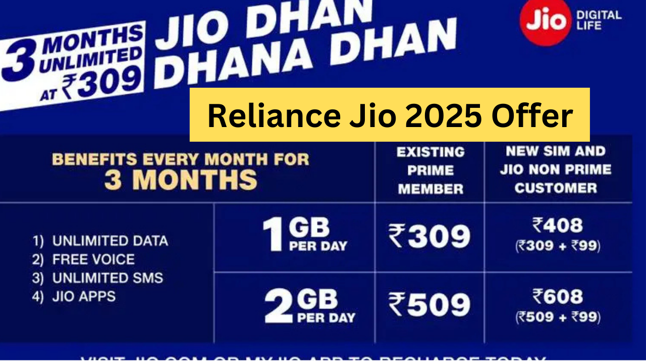 Reliance Jio 2025 Offe
