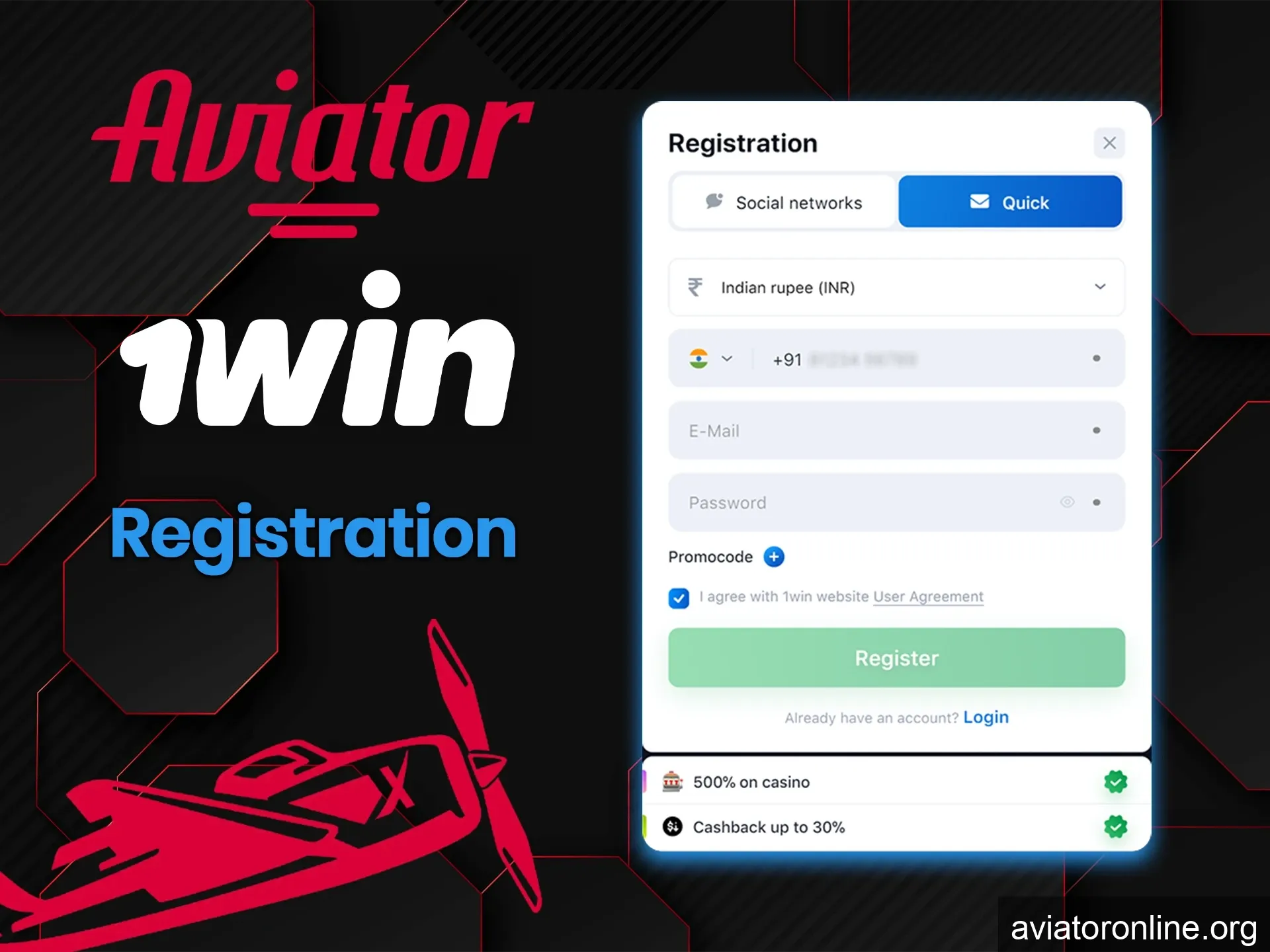 Сreate a 1Win account in just a couple of minutes.