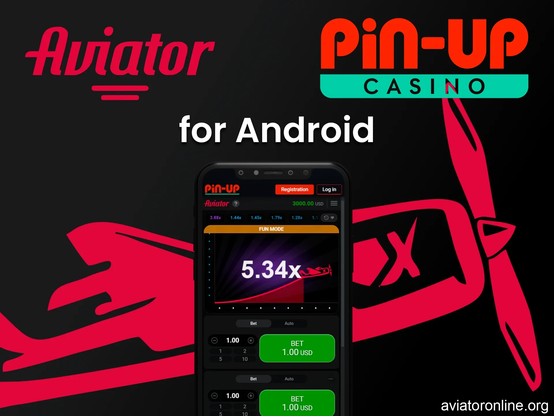 Download the Pin Up app for android.