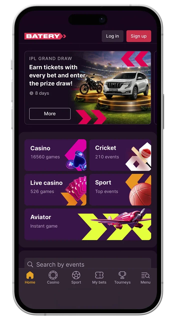 Take a look at the Batery website and select the tab for downloading the iOS app.